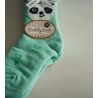 Chaussettes imprimé panda et bambou vert doublées