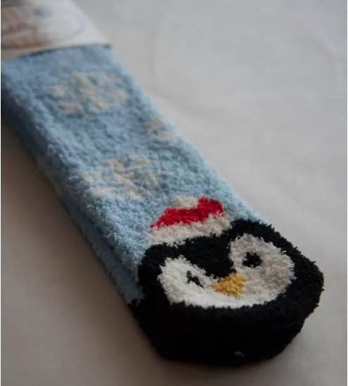 Chaussettes x-mas imprimé pingouin noël antiderapantes