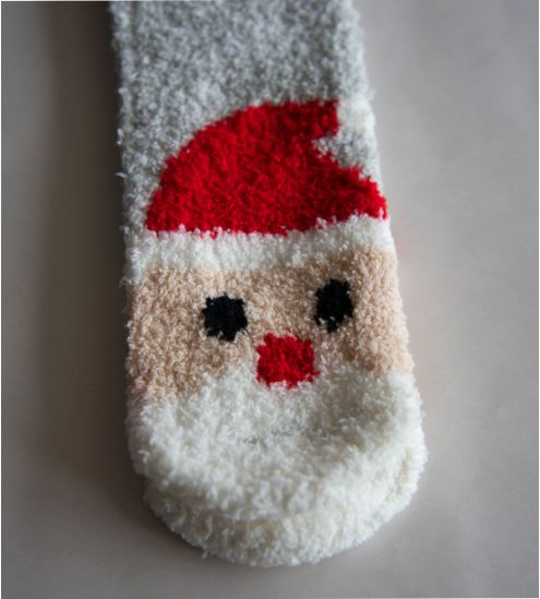 Chaussettes x-mas imprimé Santa Père Noël antiderapantes