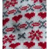 Chaussettes de noël écureuil Robin & Co Blanc/Rouge/Gris