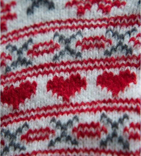 Chaussettes de noël chats Roin & Co Rouge/Blanc/Gris