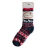 Chaussettes de noël chevaux Roin & Co Marine/Rouge/Blanc