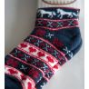Chaussettes de noël chevaux Roin & Co Marine/Rouge/Blanc