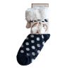 Chaussettes fourrées avec pompons Dorothy Marine