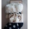 Chaussettes fourrées avec pompons Dorothy Marine