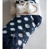 Chaussettes fourrées avec pompons Dorothy Marine