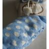 Chaussettes fourrées avec pompons Dorothy Bleu Clair