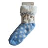 Chaussettes fourrées avec pompons Dorothy Bleu Clair
