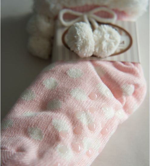 Chaussettes fourrées avec pompons Dorothy Rose