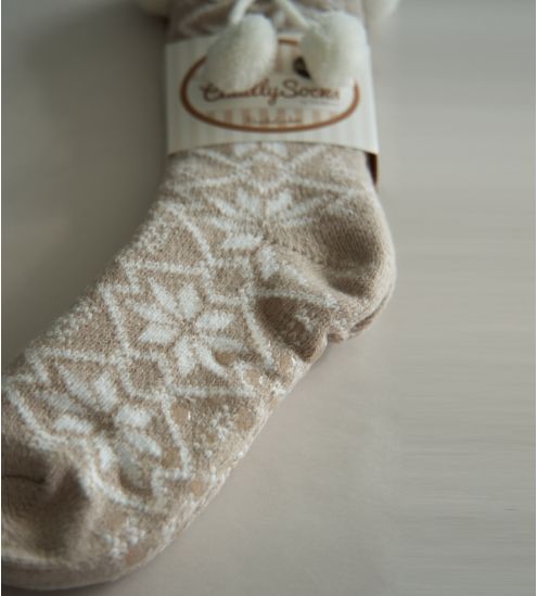 Chaussettes de Noël avec pompons Ingrid Caffelatte Taubert
