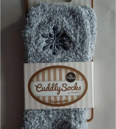 Chaussettes douces gris clair Alpina Cuddly flocon de neige