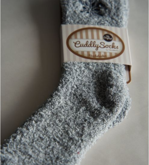 Chaussettes douces gris clair Alpina Cuddly flocon de neige