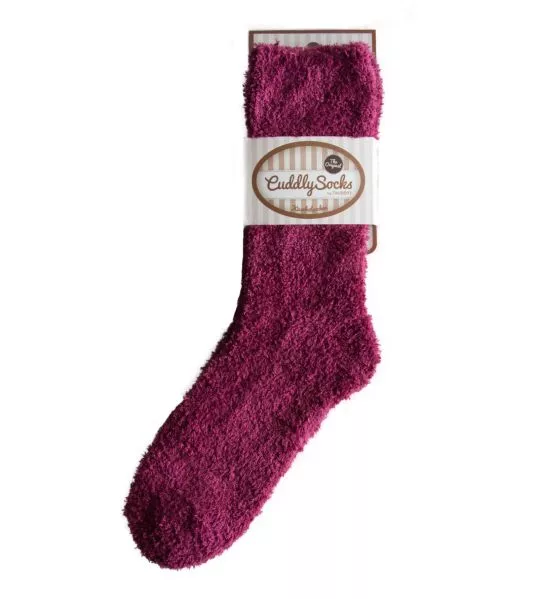 Chaussettes douces unies violettes Smooth Cuddly Mulberry