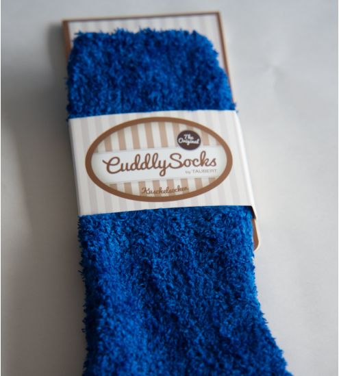 Chaussettes douces unies bleu fashy Smooth Cuddly True Blue