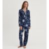Pyjama imprimé céleste bleu Winter Dreams Dark Sapphire