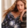 Pyjama imprimé céleste bleu Winter Dreams Dark Sapphire