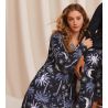 Chemise de nuit imprimé céleste bleu Winter Dreams Dark Sapphire 479 Dark Sapphire
