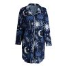Chemise de nuit imprimé céleste bleu Winter Dreams Dark Sapphire 479 Dark Sapphire