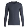 Pull fin en Laine & Soie pour homme Wool & Silk Dark Sapphire