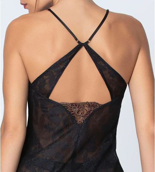Nuisette noire en dentelle Charme Secret