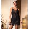 Nuisette noire en dentelle Charme Secret