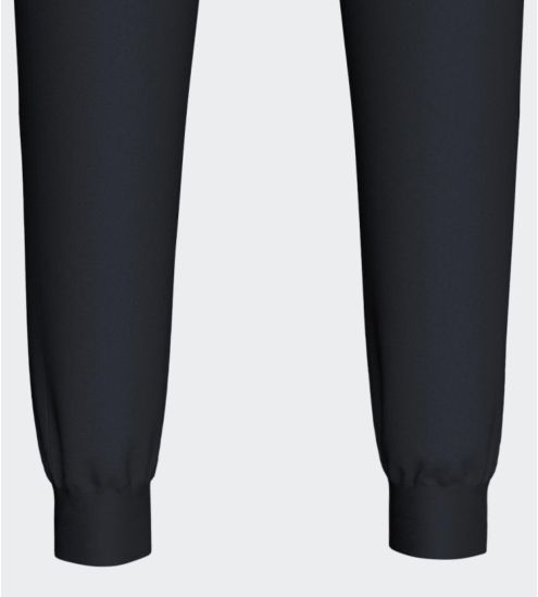 Pantalon de jogging resserré bleu marine uni pour femme