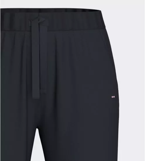 Pantalon de jogging resserré bleu marine uni pour femme