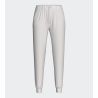 Pantalon de jogging resserré blanc cassé uni pour femme