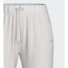 Pantalon de jogging resserré blanc cassé uni pour femme
