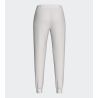 Pantalon de jogging resserré blanc cassé uni pour femme
