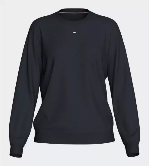 Sweat bleu marine uni pour femme