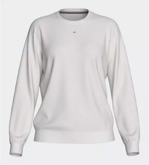 Sweat uni blanc cassé pour femme