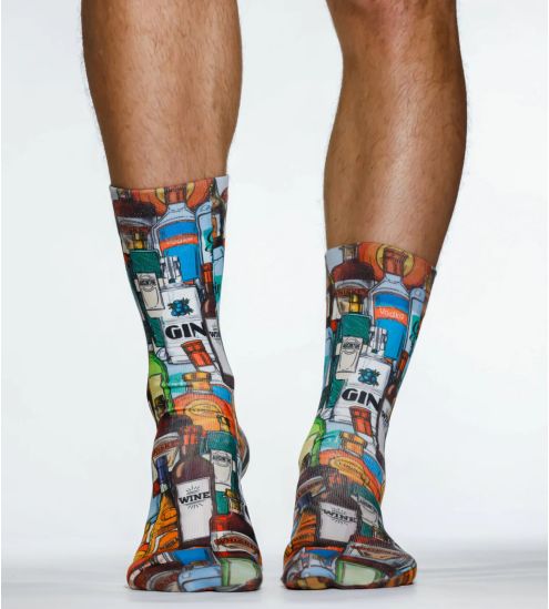 Harte Getränke Mann Socken