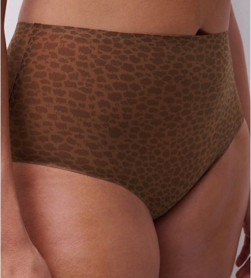 Culotte Maxi grande taille léopard Softstretch Brun Sauvage