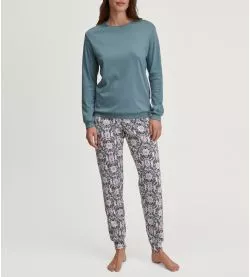 Pyjama femme bleu resserré Autumn Dreams Smoke Blue
