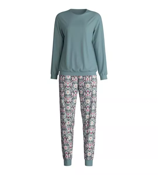 Pyjama femme bleu resserré Autumn Dreams Smoke Blue