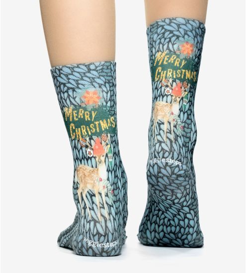 Chaussettes de Noël avec faon Xmas Deer 