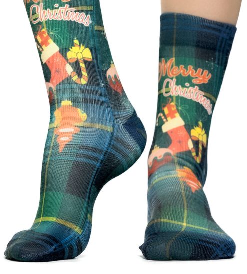 Chaussettes à carreaux de Noël Christmas Check
