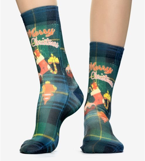 Weihnachten Check Socken...