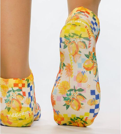 Chaussettes courtes imprimé citron Sicily