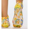 Chaussettes courtes imprimé citron Sicily
