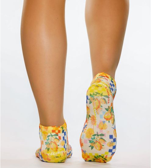Chaussettes courtes imprimé citron Sicily