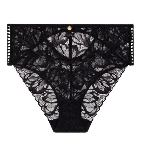 Culotte haute sexy en dentelle noire After Hours