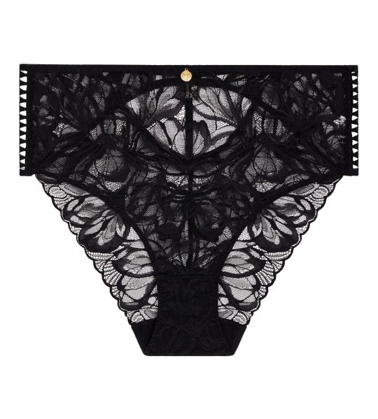 Culotte haute sexy en dentelle noire After Hours