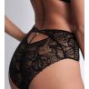 Culotte haute sexy en dentelle noire After Hours