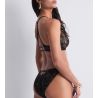 Slip italien noir en dentelle After Hours