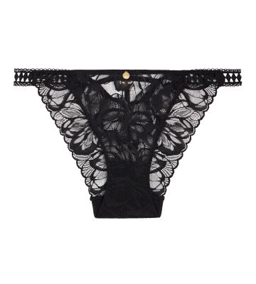 Slip italien noir en dentelle After Hours