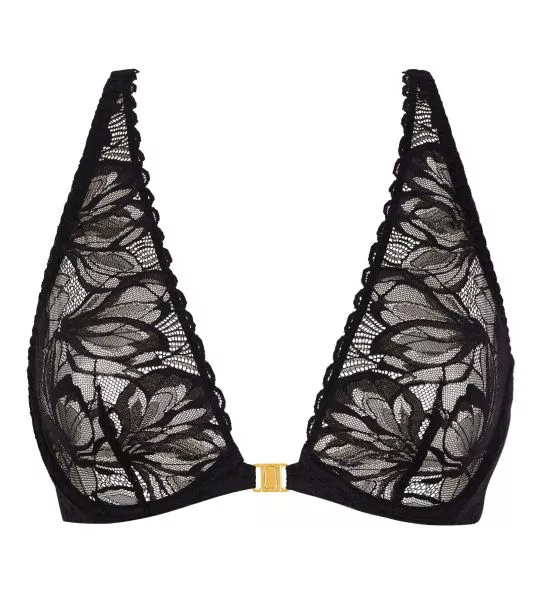 Soutien gorge triangle noir ultra Plunge en dentelle After Hours