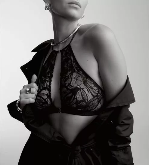 Brassière en dentelle noire After Hours