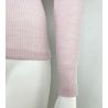 Pull fin Laine et Soie col montant Mauve